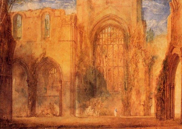 Turner Joseph Mallord William Interior of Fountains Abbey Yorkshire. ,   