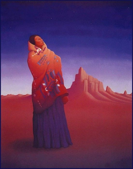 lrsGormanRC-ShawlWoman. ,  