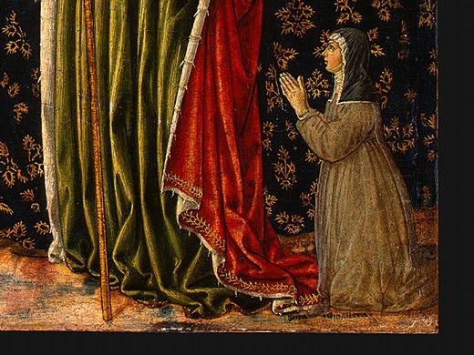 Gozzoli Saint Ursula with Angels and Donor, 1455, 47x28.6 (5. Гоццоли, Беноццо