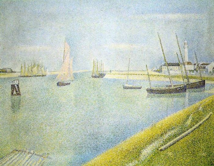 Seurat The Channel at Gravelines, in the direction of the Se. , 