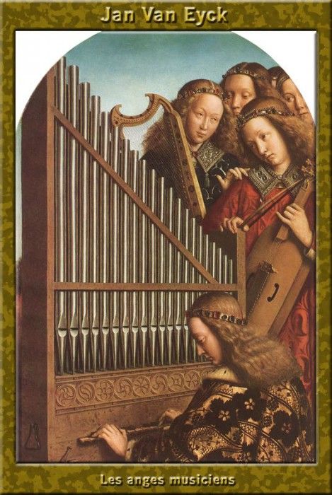 PO Vp S1 26 Jan Van Eyck-Les anges musiciens. ,  