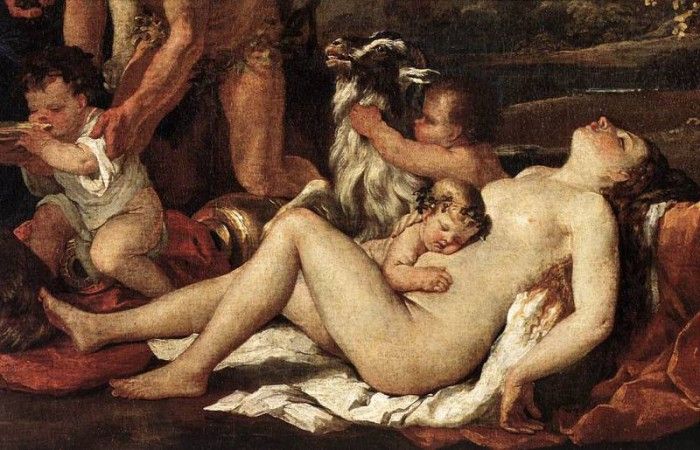 Poussin The Nurture of Bacchus detail1. , 