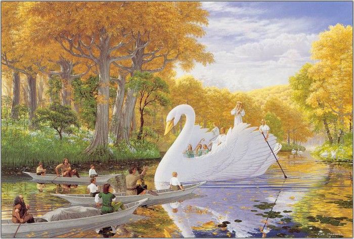 0uro0294  ted nasmith  farewell to lorien. Nasmith, 