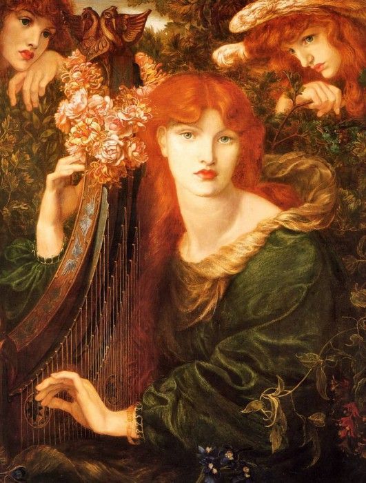 Rossetti, Dante Gabriel - La Ghirlandata (end. ,  