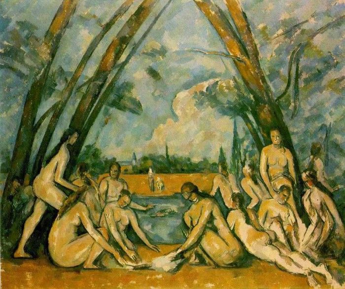 CeZANNE LARGE BATHERS,1899-1906, PHILADELPHIA MOA. , 