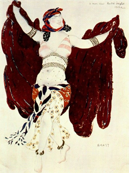 bakst cleopatre syrian-dance 1909. , 