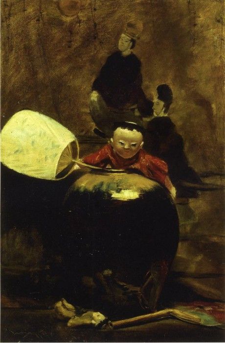 Chase William Merritt The Japanese Doll. ,  