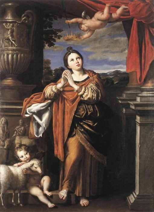 DOMENICHINO Saint Agnes. 