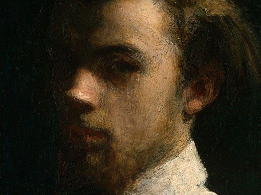 Fantin Latour Self Portrait 1858 detail1. -, ---