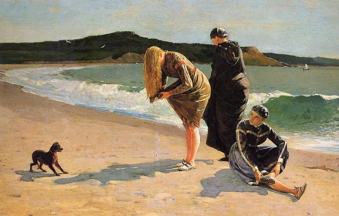 bs-ahp- Winslow Homer- High Tide- The Bathers. , 