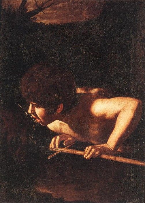 Caravaggio - St John The Baptist At The Well. ,   