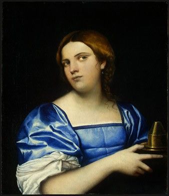 PIOMBO,DEL PORTRAIT OF A YOUNG WOMAN AS A WISE VIRGIN, C. (2. ,  