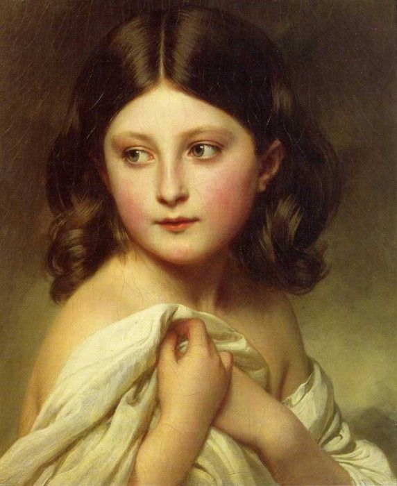 Winterhalter Franz Xavier A Young Girl called Princess Charlotte. ,  