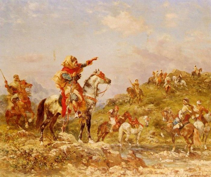 Washington Georges Arab Warriors On Horseback. , 
