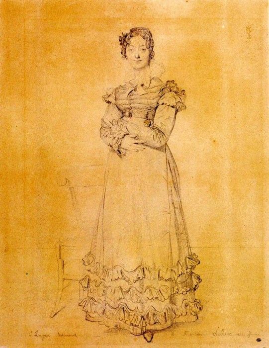 Ingres Madame Jacquelles Louis Leblanc born Francoise Poncelle. ,   