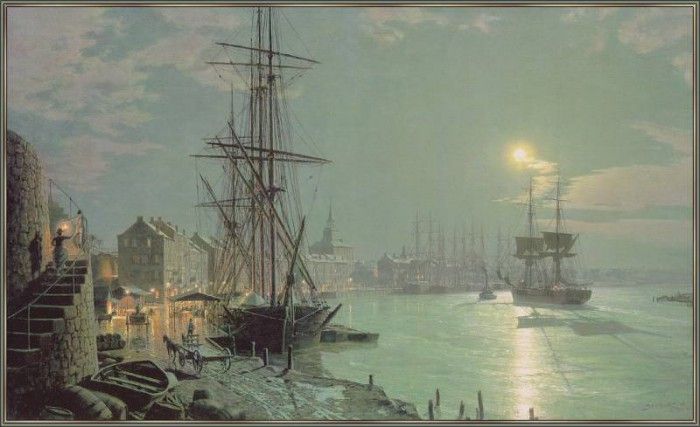 StobartJohn-Savannah-MoonlightOverSavannahRiver1850-sj. Stobart, 