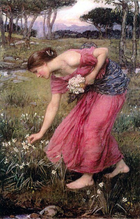 ger-JohnWilliamWaterhouse-Narcissus. ,  