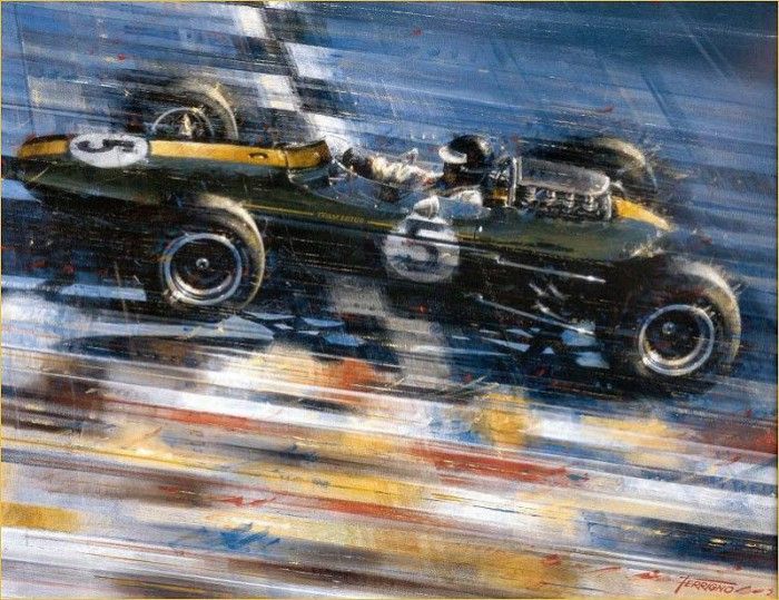 Cmaferr 004 1960 jim clark in the lotus 33. ,  