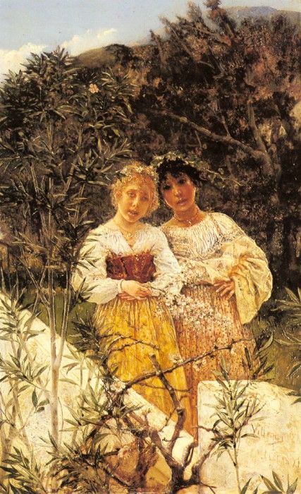 Cordero Jose Villegas Y In The Garden. ,  