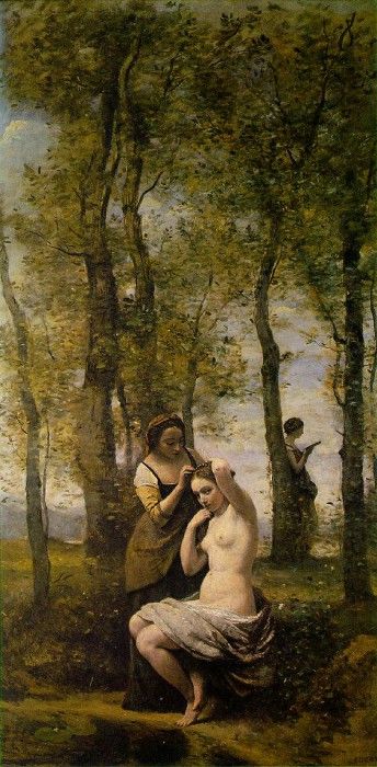 Corot La Toilette (Landscape with Figures), 1859, Private co. , --