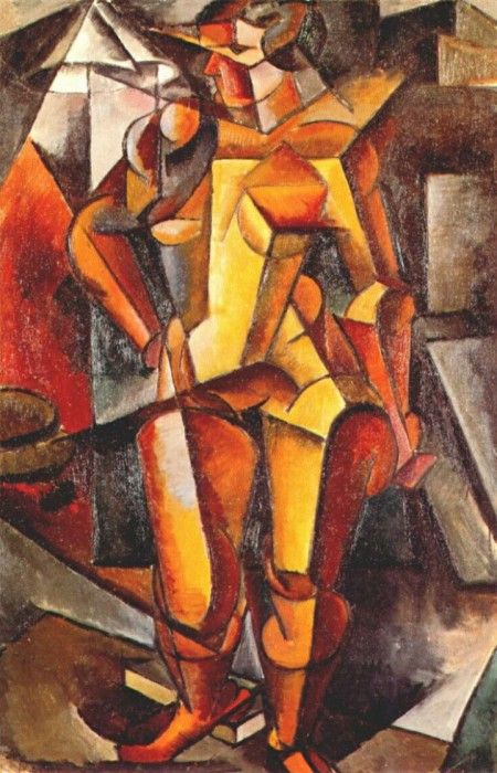 popova female model, standing figure c1913-14. 