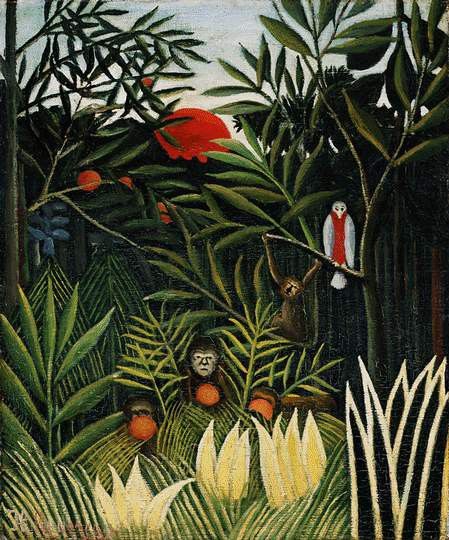 Rousseau,H. Landscape with monkeys, ca 1910, Barnes foundati. , 