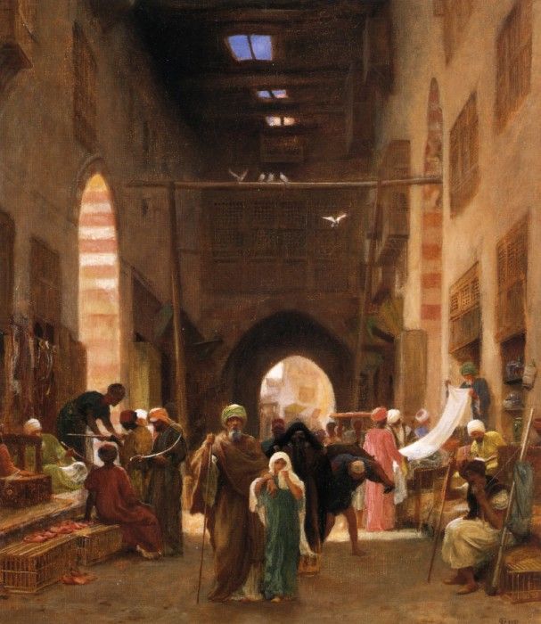 Bazaar in Cairo. , 