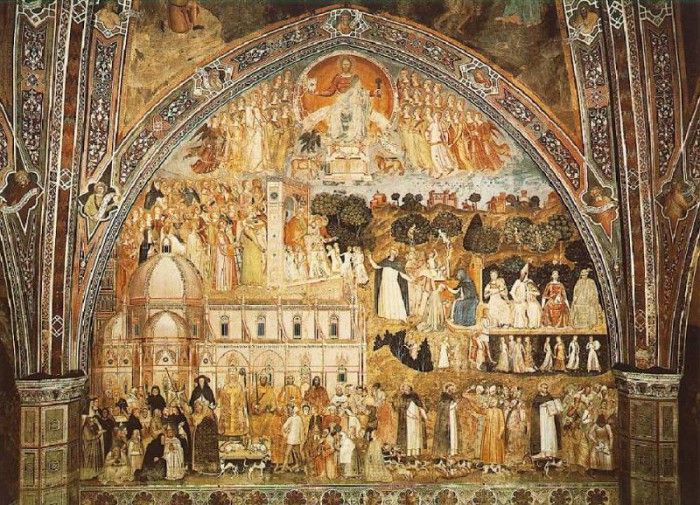 Andrea da Firenze The church militant and triumphant, 1365-. Firenze,  