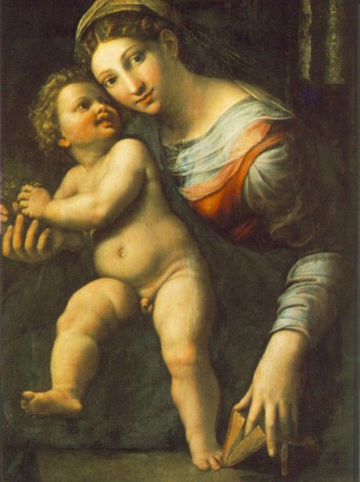 GIULIO ROMANO Virgin With The Child. , 