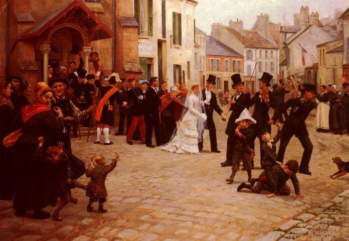 Deneux Gabriel Charles The Wedding. Deneux,  