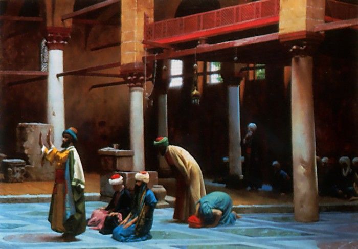 Prayer in the Mosque. , -