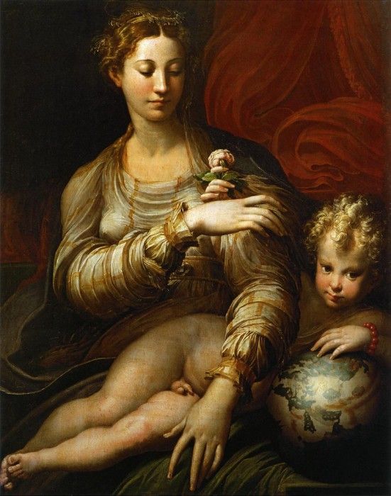 Parmigianino - Madonna of the Rose ( -   ). 