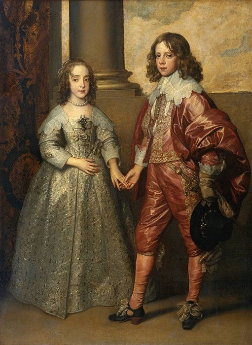 Dyck Anthony van William II Prince of Orange and Princess Henrietta Mary Stuart. ,  