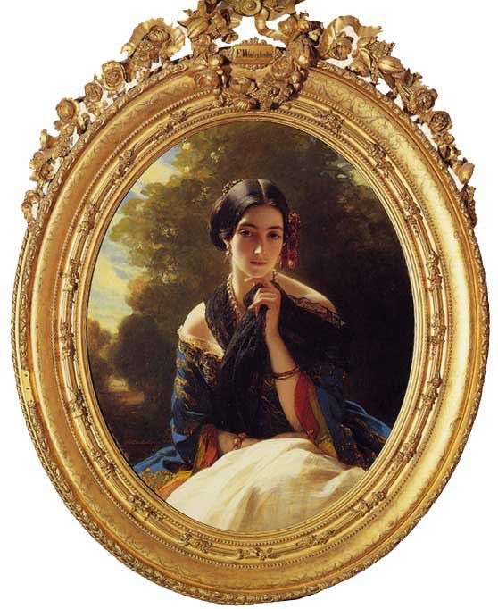 Winterhalter Franz Xavier Princess Leonilla of Sayn Wittgenstein Sayn. ,  