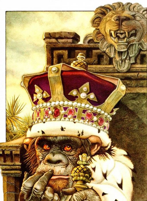 AfII 0012 The Monkey as King CharlesSantore sqs. Santore, 