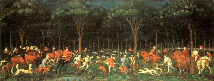 UCCELLO Paolo The Hunt In The Forest. , 