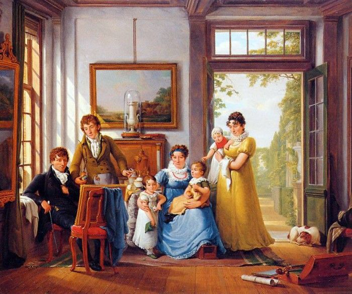 Strij van Abraham Hendrik Weymans and his family Sun . Strij,  