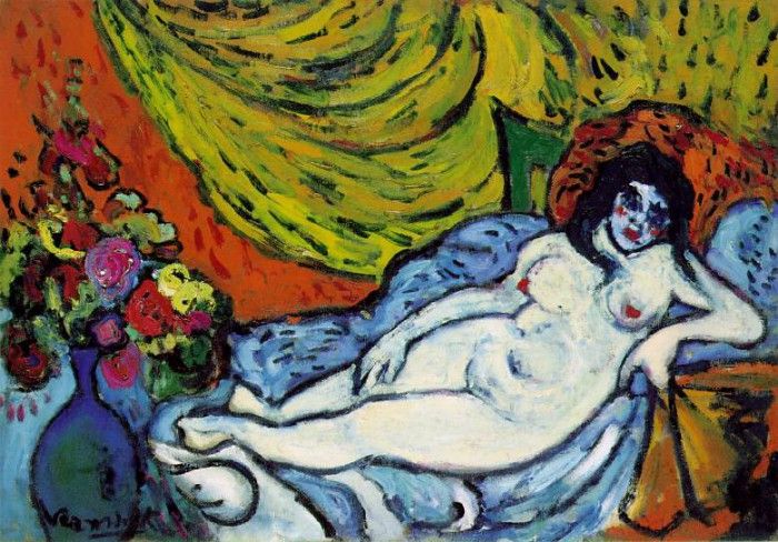 Vlaminck Grand nue au divan (Reclining nude), 1905, Museum o.   