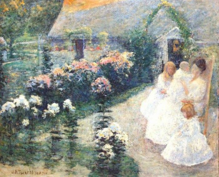 twachtman on the terrace c1897. Twachtmann,  