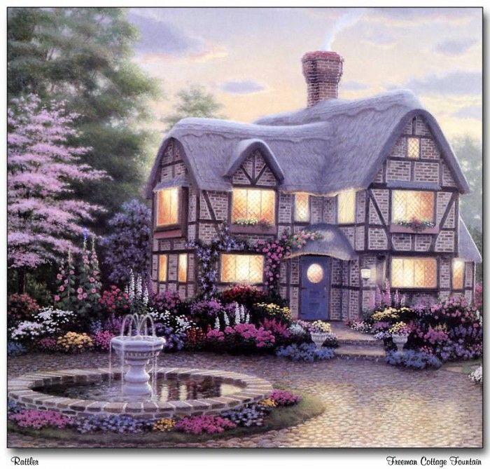 R-HH 08 Freeman Cottage Fountain. , 