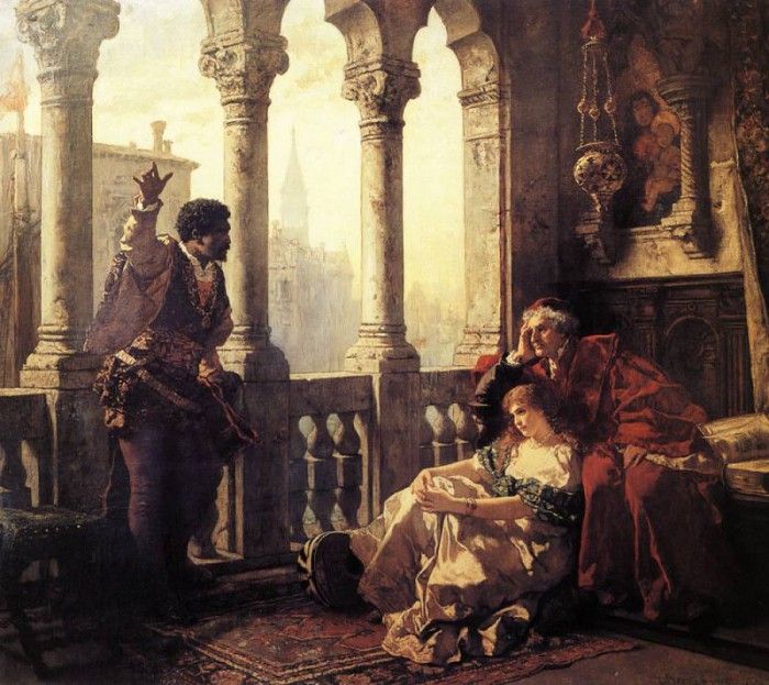 Othello Relating His Adventures to Desdemona. ,   