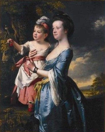 Wright Portrait of Sarah Carver and her daughter Sarah. , 