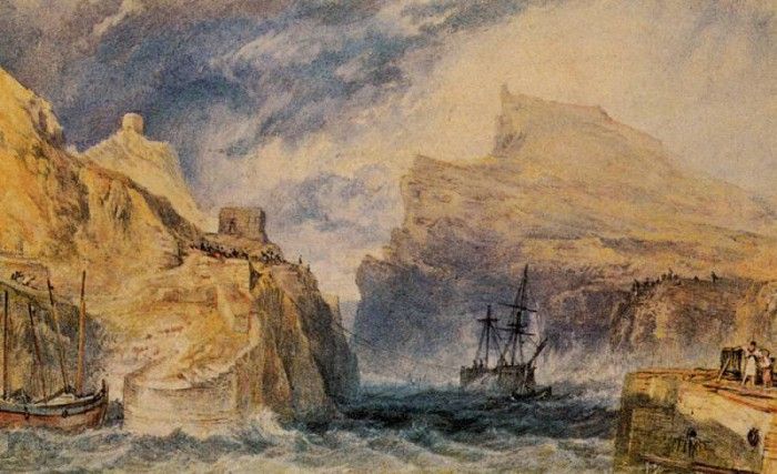 Turner Joseph Mallord William Boscastle Cornwall. ,   