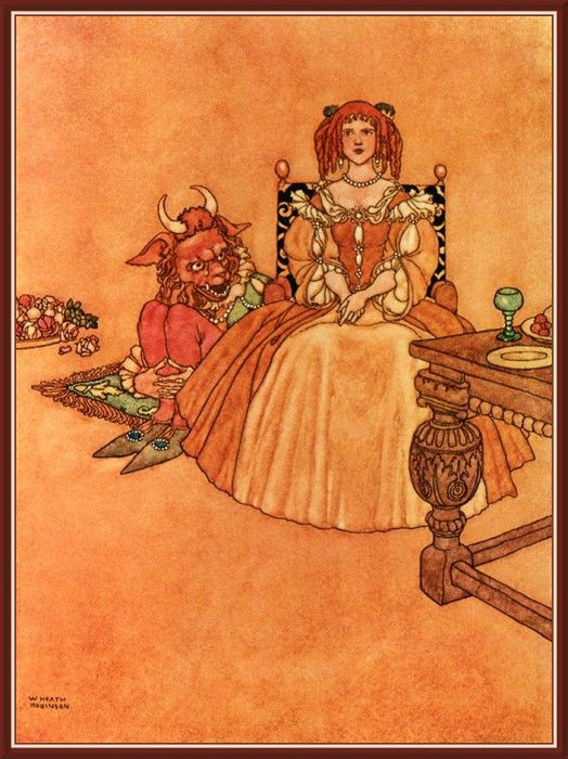 cr WilliamHeathRobinson-02-BeautyAndTheBeast. ,  