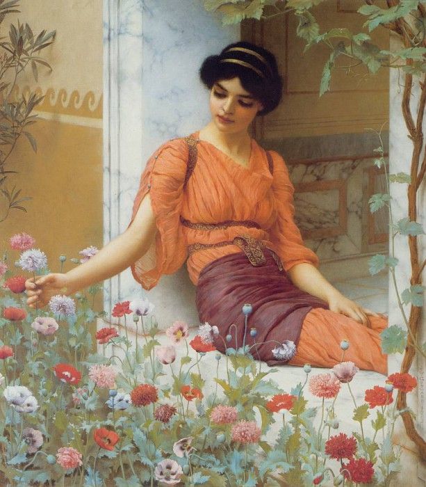 Godward Summer Flowers 1903. ,  