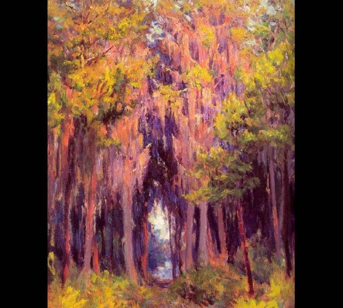 fl art007 hanging-moss(john ottis adams)1914. ,  Ottis