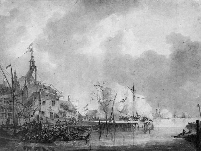 Schotel Johannes Dordrecht under fire of the French Sun. Schotel, 