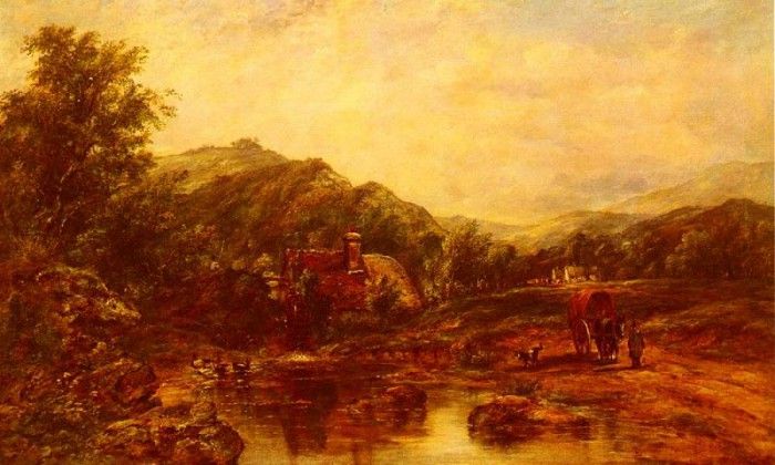 Watts Frederick Waters A Mill Stream Among The Hills. ,  