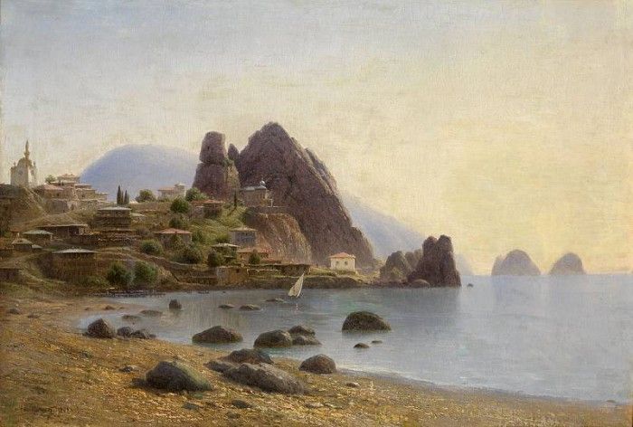 View of Gurzuf 1901 98x68 .    (1854-1924)