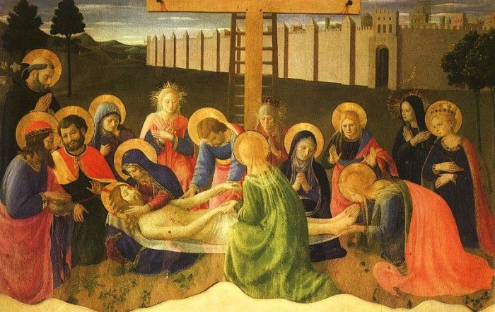 Fra Angelico Lamentation over the Dead Christ, 1436, Museo d. ,    F